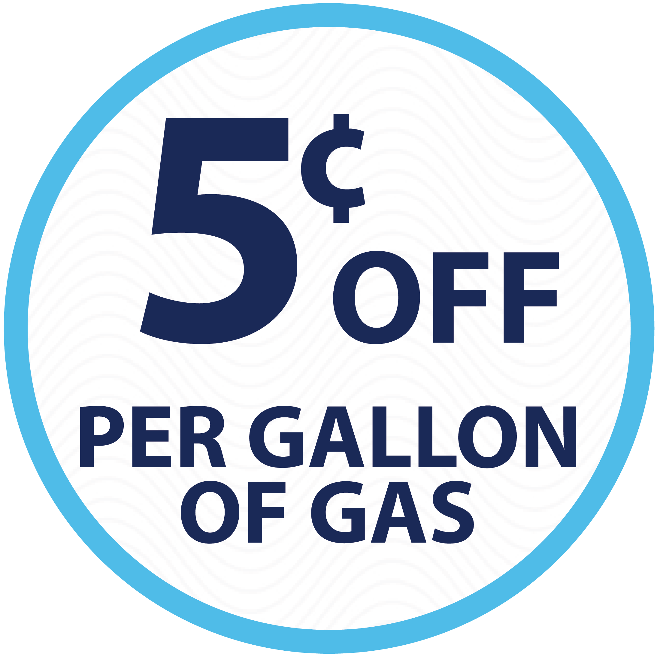 5¢ off per gallon of gas